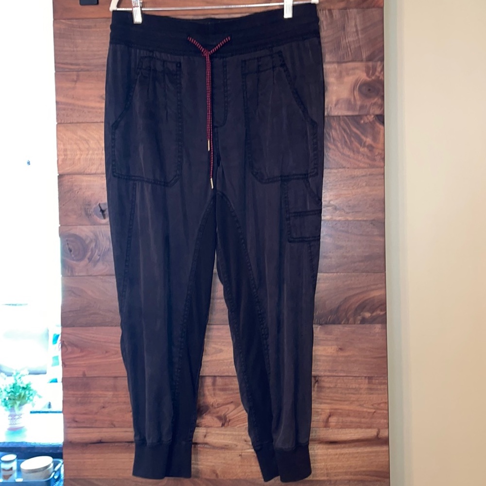 Nomad Black Cargo Jogger Pants with Drawstring Waist